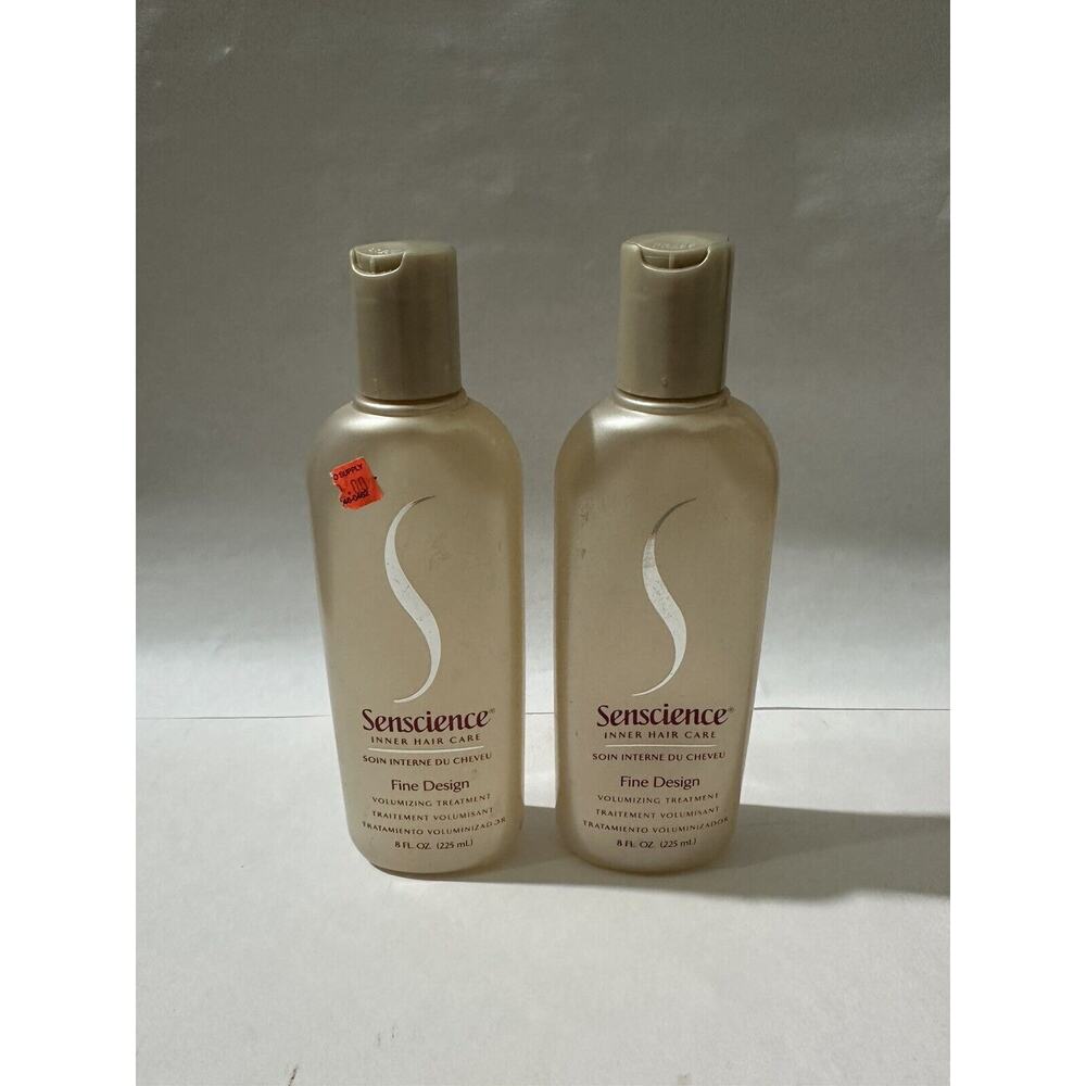 Shiseido Senscience FINE DESIGN VOLUMIZING TREATMENT 8 oz/each Lot Of‎ 2 RARE